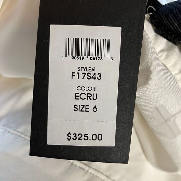 Rachael Zoe Skirt Womens 6 Silver Gold Cream Mini Lined Side Zip F17S43 - Picture 7 of 10